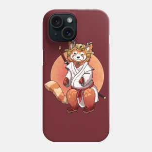 Red Panda Samurai Phone Case