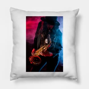 Sax Lady Pillow