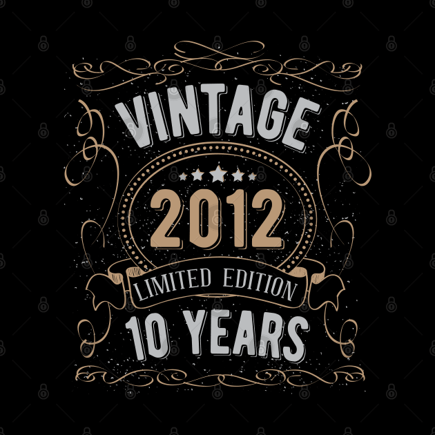 Vintage 2012 Limited Edition 10th Birthday 10 Years Old by BramCrye