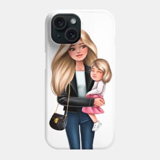 Mother with doughter Phone Case