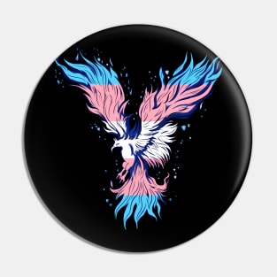 Transgender Phoenix Reborn Transsexual Flag Lgbt Trans Bird Pin
