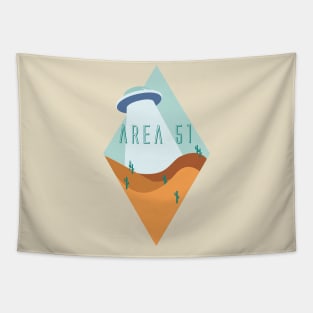 Diamond Area 51 Desert in Teal Tapestry