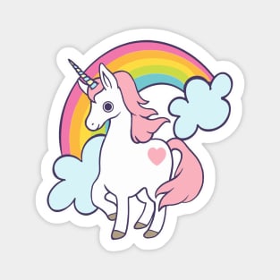 Rainbow Unicorn Magnet