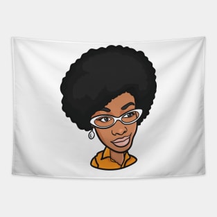 Afro Blerd Girl Tapestry