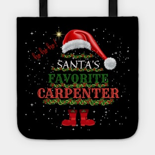 Santa's Favorite Carpenter Christmas Gift Tote