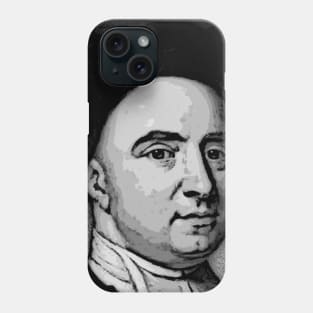 George Berkeley Black And White Portrait | George Berkeley Artwork 2 Phone Case