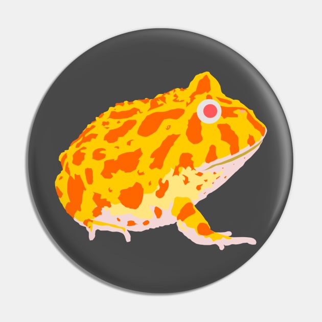 Albino Pacman frog Pin by stargatedalek