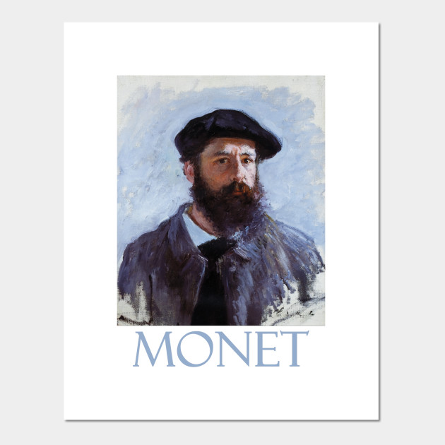 Claude Monet Self Portrait Impressionism Poster E Stampa Artistica Teepublic It
