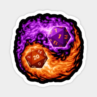 D20 Yin Yang Magnet