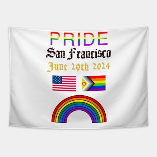 Pride San Francisco USA 2024 Tapestry