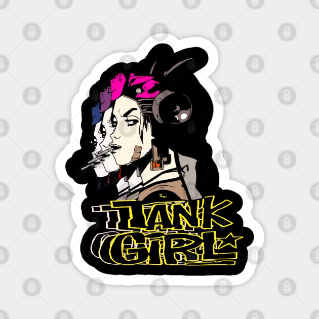 Tank girl t-shirt Magnet by Dede gemoy