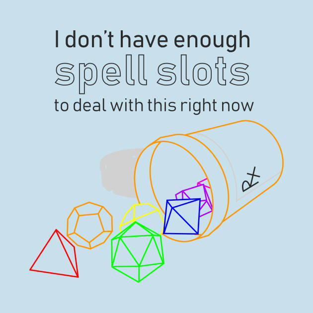 Spell Slots - Chronic Illness (dark text version) by InsomniaDoodles