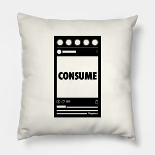 Consume - Social Media feed Pillow