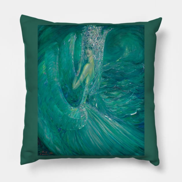 The Swan Princess - Paul Mak Pillow by forgottenbeauty