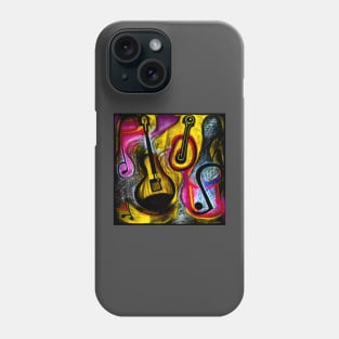 Abstract Image Of Musical Symbols Phone Case