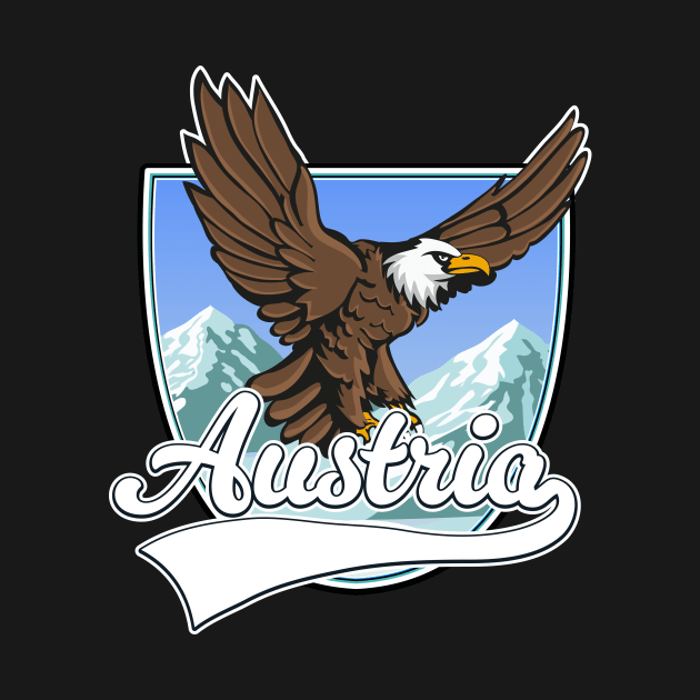 Austria Ski mountains travel patch by nickemporium1