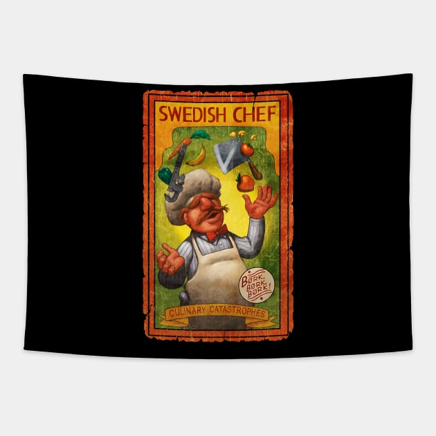 SWEDISH CHEF BORK BORK BORK Tapestry by ngepetdollar