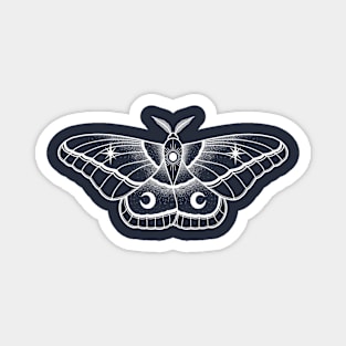 Moon Moth white Magnet