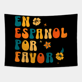 En español por favor  - Funny spanish teachers and students Tapestry