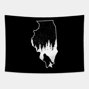 Illinois Bigfoot Gift Tapestry