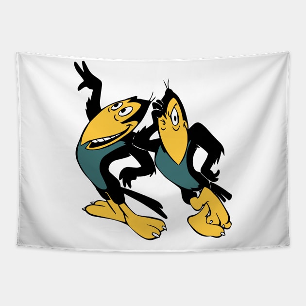 Heckle and Jeckle Tapestry by kareemik