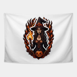 Halloween witch Tapestry