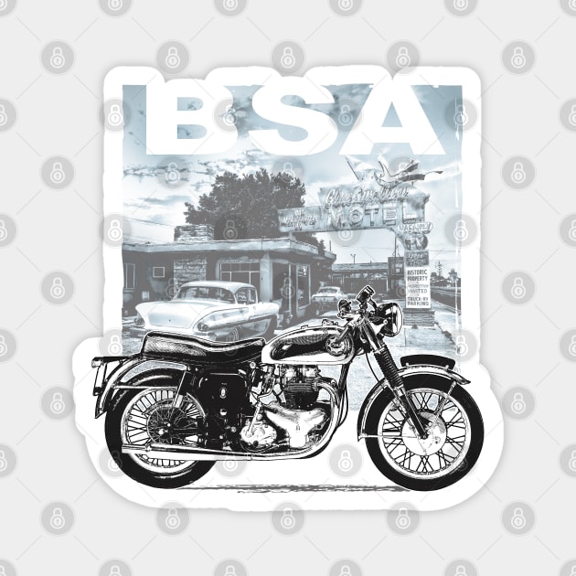 BSA Rocket Gold Star Magnet by Cimbart