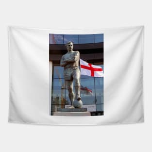 Bobby Moore Statue England Flag Wembley Stadium Tapestry