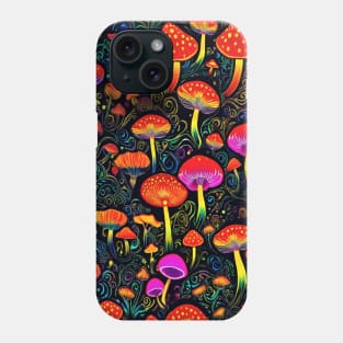 Trippy Dippy Mushroom Pattern Phone Case