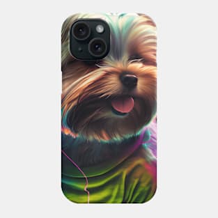 Neon Yorkie 2 Phone Case