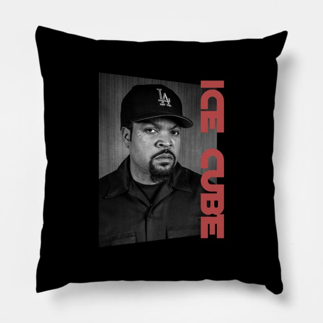 ice cube vintage - monochrome style Pillow by BUBBLEMOON