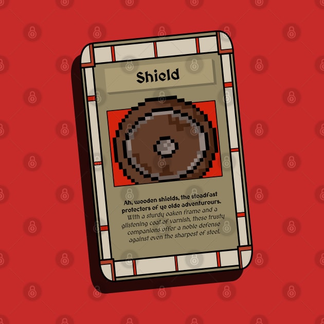 Shield Trading Card - Role Playing Game by Fun Funky Designs