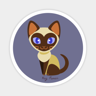 Kawaii Siamese Cat Magnet