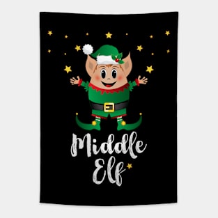 Middle Elf Christmas Elves Xmas Matching Family Group Tapestry