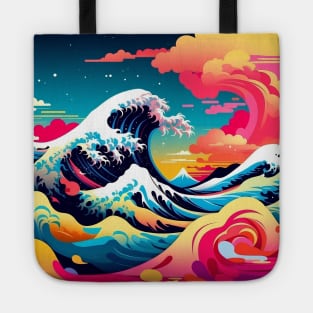 The Great Wave Vaporware Aesthetic Tote
