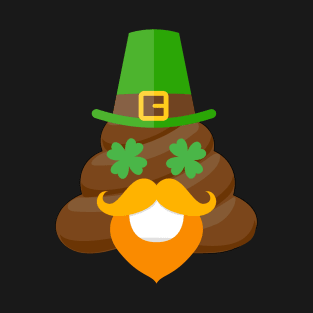 Leprechaun Poop Emoji Smiley Funny St. Patrick's Day Shirt T-Shirt