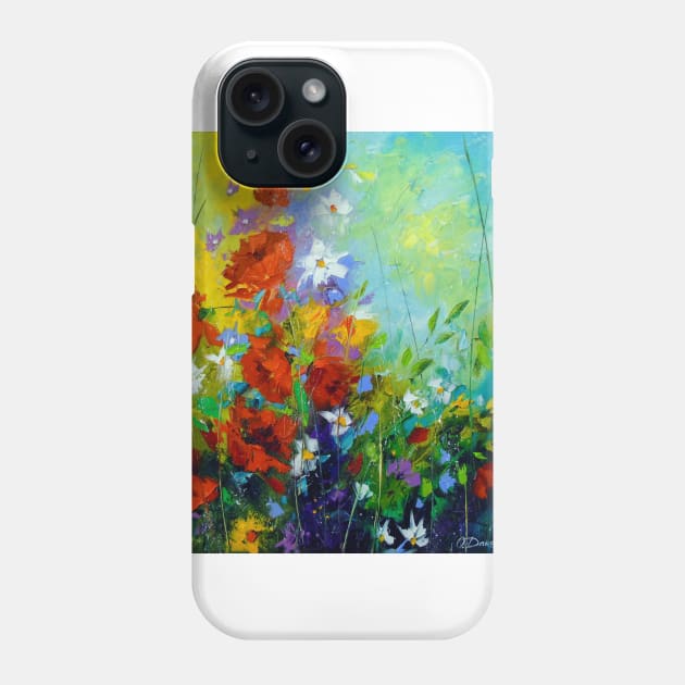 Rhythm of summer flowers Phone Case by OLHADARCHUKART