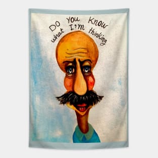 Mustache man Tapestry