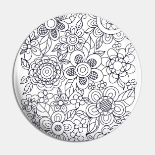 Floristy ornament Pin