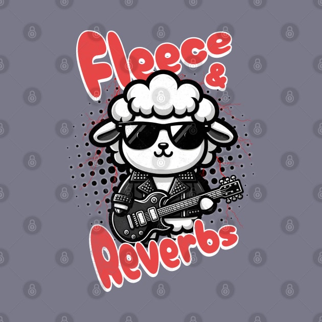 Sheep Funny Rocker - Fleece & Reverbs by alcoshirts