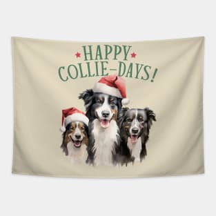 Happy Collie Days Tapestry