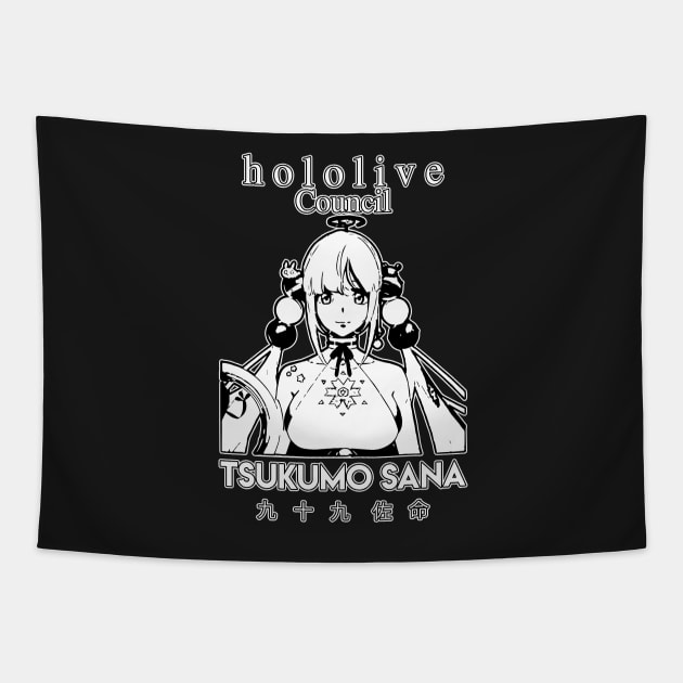 Tsukumo Sana Hololive English Council Tapestry by TonaPlancarte