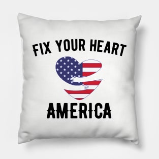 Fix Your Heart America fix your heart american Pillow