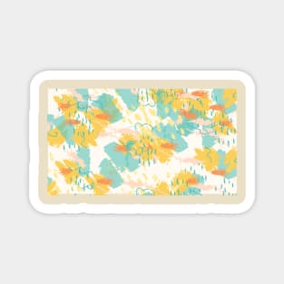 Party Mode On // Abstract Brushstroke Pattern Magnet