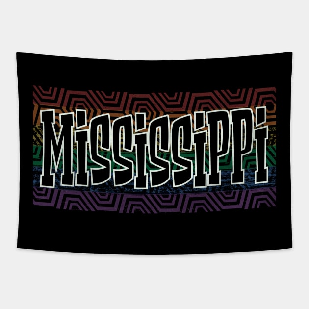 LGBTQ PATTERN USA MISSISSIPPI Tapestry by Zodiac BeMac