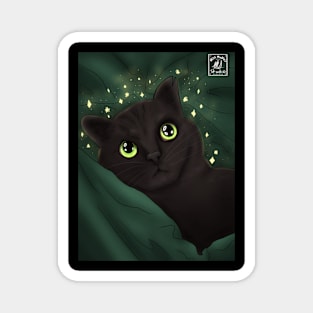 Magical Black Cat Magnet