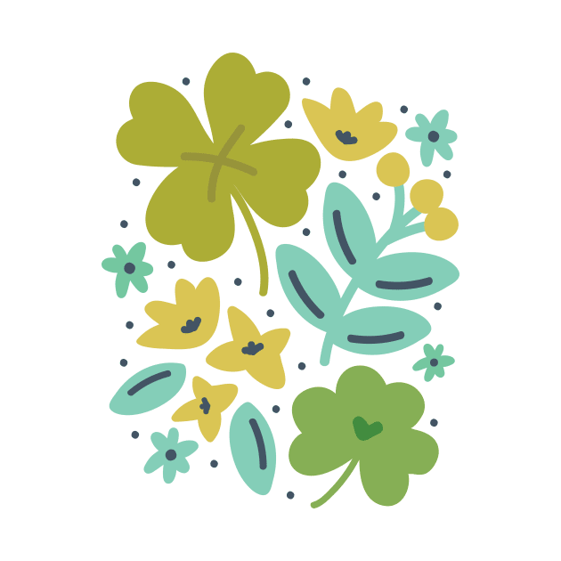 Clovers & Flowers by allisonromerodesign