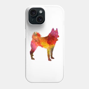 Russian European Laika in watercolor Phone Case