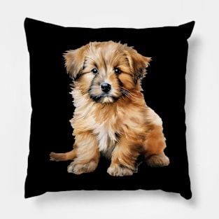 Puppy Catalan Sheepdog Pillow