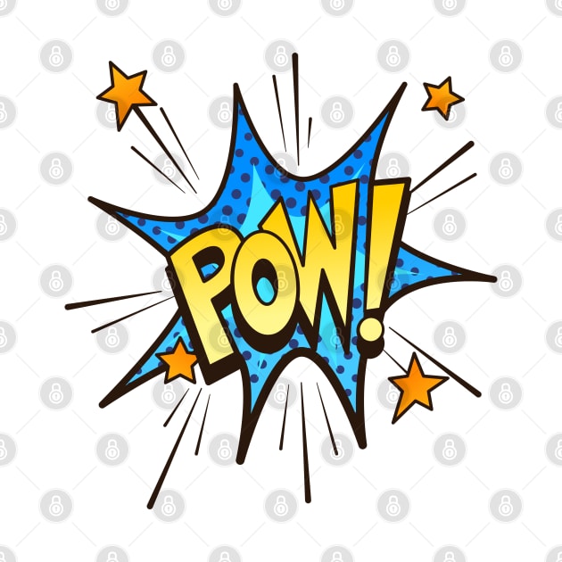 Pow! - Comic Book Funny Sound Effects by PosterpartyCo